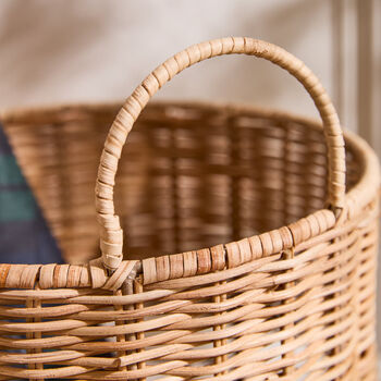 Free Standing Rattan Umbrella Basket, 6 of 6