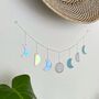 Blue And White Glass Moon Phases Wall Hanging, thumbnail 4 of 8