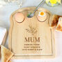 Personalised Mother's Day Floral Dippy Egg Toast Board, thumbnail 2 of 4