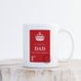 First Class Personalised Father's Day Mug, thumbnail 1 of 4