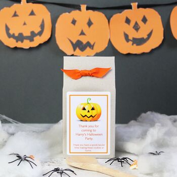 Personalised Halloween Cookie Baking Mix Party Bags, 3 of 3