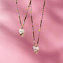 Mother Of Pearl Heart And Bright Beaded Chain Necklace, thumbnail 8 of 12