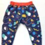 Baby, Toddler Joggers With Inbuilt Socks 'Spacey', thumbnail 6 of 8