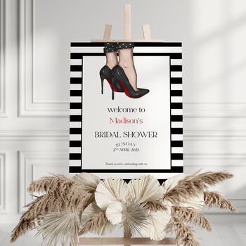 Louboutin Themed Bridal Shower Party Sign, 2 of 7