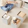 Set Of Six Foldable Fabric Storage Cubes, thumbnail 4 of 10