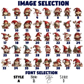 Personalised Christmas Gonk Gnome Tote Bag, 2 of 11