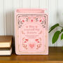 Pink Book Shaped Flower Vase And Gift For Readers, thumbnail 5 of 5