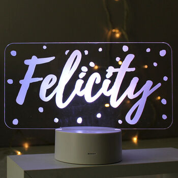Personalised Name Night Light, 3 of 4