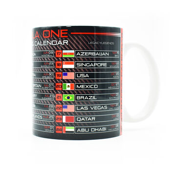 Formula One Racing Calendar 2024 Mug, 3 of 5