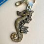 Gold Seahorse Keyring, thumbnail 2 of 2