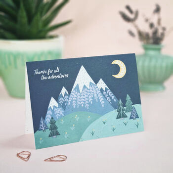 'Thanks For All The Adventures' Personalised Card, 4 of 4