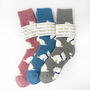 Christmas Cosy Westie Dog Socks With Personalised Gold Label, Warm Socks, thumbnail 1 of 3