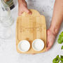 Personalised Wooden Sushi Board With Dipping Pots Perfect Father's Day Gift, Great Gift For Dad Or Grandad, thumbnail 5 of 5