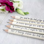 Personalised Emma Jane Austen Quote Pencils, thumbnail 2 of 6