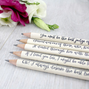 Personalised Emma Jane Austen Quote Pencils, 2 of 6