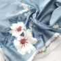 Pastel Floral Silk Polyester Scarf, thumbnail 1 of 9