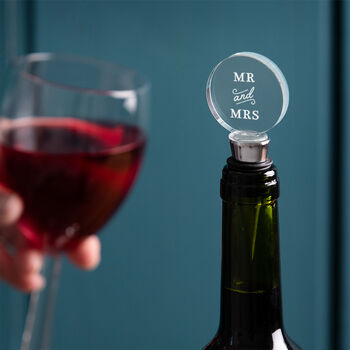 Personalised Glass Wine Bottle Stopper, 7 of 8