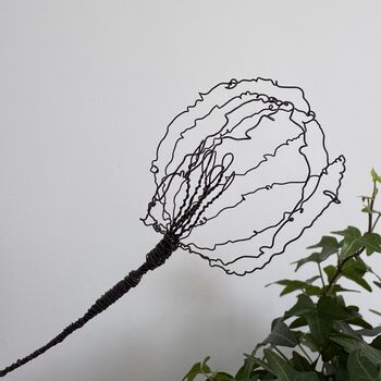 Three Handmade Wire Parrot Tulips Stems, 7 of 12