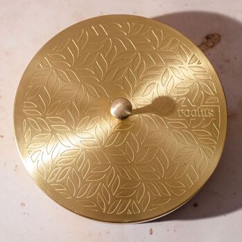 Saabuni X Roohts Brass Gold Indian Spice Box, 6 of 9