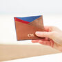 Personalised Leather And Suede Credit Card Holder, thumbnail 1 of 5