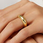 Women's Gold Chunky Bobble Dome Ring In 18k, thumbnail 3 of 4