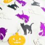40 X Halloween Confetti, Table Decor, Pumpkin, Ghost, Witch, Cat, thumbnail 3 of 6