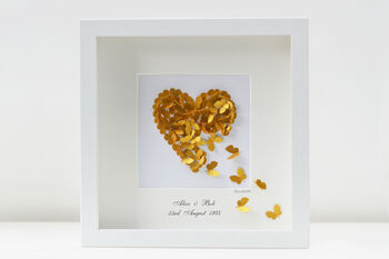 Personalised Butterfly Framed Butterfly Heart, 11 of 12
