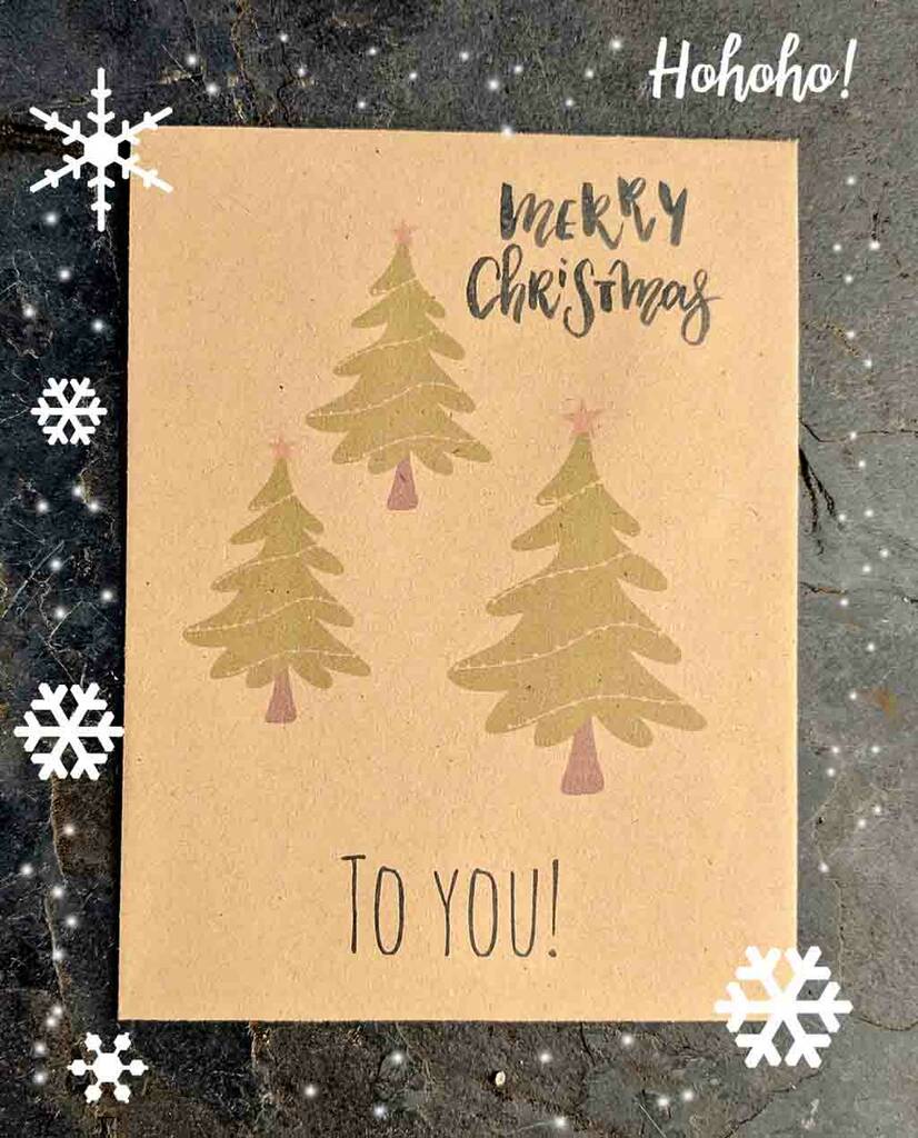 10 Seed Packet Christmas Cards By Wildflower Favours