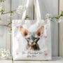 Personalised Tote Bag Cat With Love Hearts. 20 Different Breeds, thumbnail 12 of 12