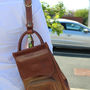 Italian Leather Backpack Handbag. 'The Carli', thumbnail 9 of 11