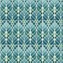 Art Nouveau Blue Turquoise Handprinted Ceramic Tile, thumbnail 7 of 12