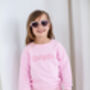 Summer Bubble Name Personalised Embroidered Sweatshirt Jumpers, thumbnail 5 of 8