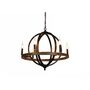 Six Light Candle Style Chandelier, thumbnail 4 of 8