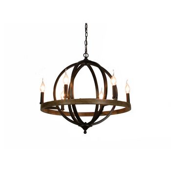 Six Light Candle Style Chandelier, 4 of 8