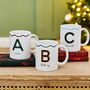 Personalised Christmas Initial Mug, thumbnail 1 of 3