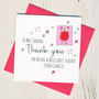 Personalised Owl Teacher Thank You Card, thumbnail 1 of 2