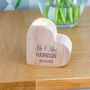 Personalised Heart Candle Wedding Or Anniversary Gift, thumbnail 1 of 5