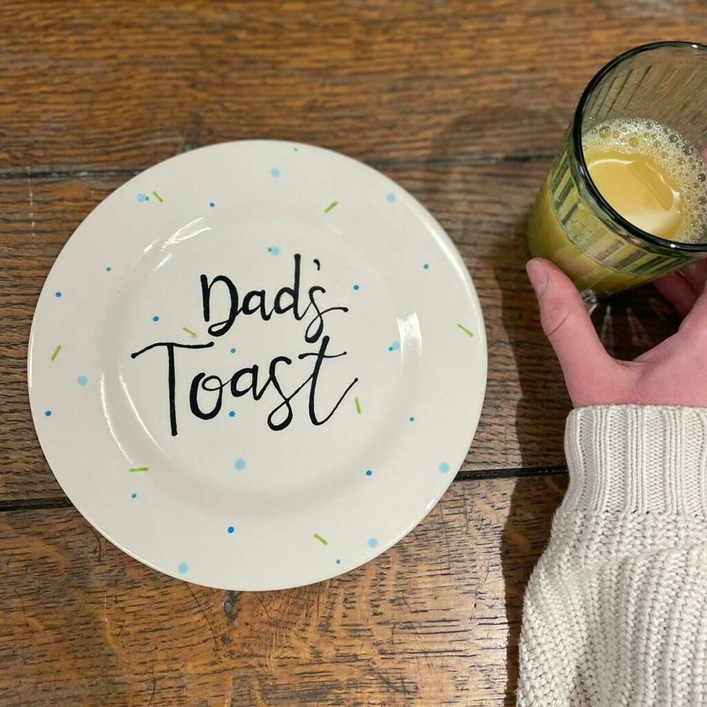 Hand Painted Personalised Dad's Plate, 1 of 2