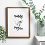 Daddy, You Are My Hero Print Father's Day, thumbnail 3 of 4