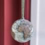Black Silver World Map Globe Hanging Decoration, thumbnail 4 of 5