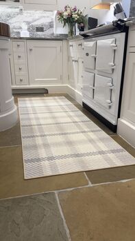 Hug Rug Eco Washable Isla Plaid Neutral, 4 of 5