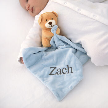 newborn teddy comforter