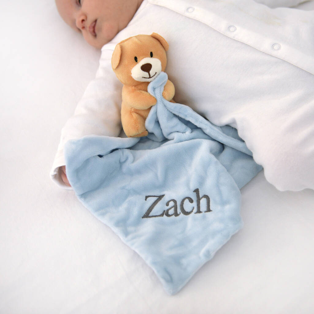 blue baby comforter