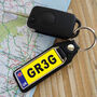 Personalised Number Plate Key Ring, thumbnail 4 of 9