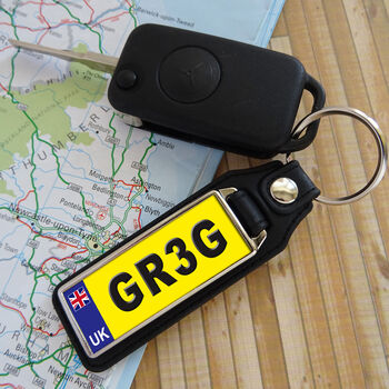 Personalised Number Plate Key Ring, 4 of 9