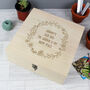 Personalised Floral Wreath Keepsake Box, thumbnail 2 of 6