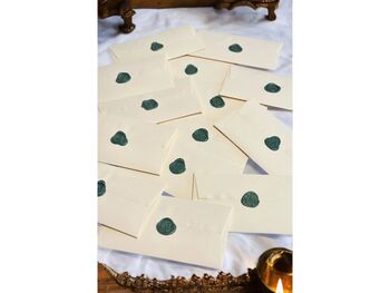 Handwritten A4 Parchment Letter With Green Wax Seal, 3 of 7
