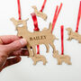 Personalised Dog Outline Christmas Tree Decoration, thumbnail 11 of 12