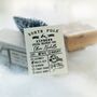 North Pole Express Gift Tags Personalised Rubber Stamp, thumbnail 1 of 3