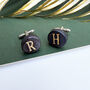 Father's Day Initial Cufflinks, thumbnail 1 of 6